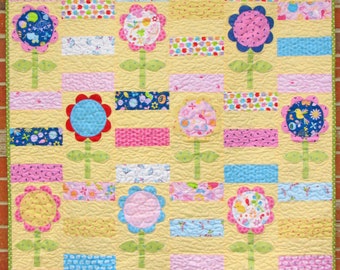 PDF Pattern - 'Flower Patch Quilt' - Instant Digital Download