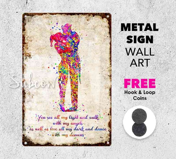 Joker And Harley Quinn Kissing Rustic Metal Aluminum Sign Etsy