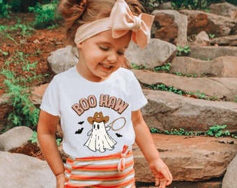 T-shirt pour tout-petits | Boo Haw | T-shirt Fall Kids | BOHO Kids T-shirt | Peaux de lapin | cou de l’équipage