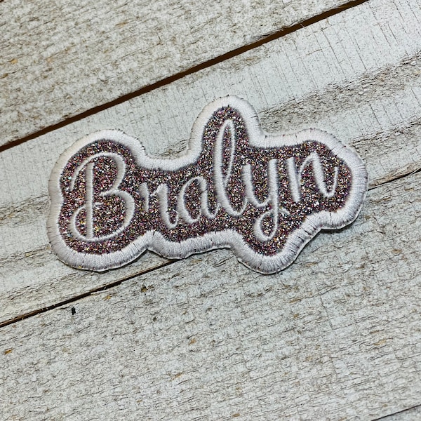 Name Embroidery Patch for Backpack Etsy