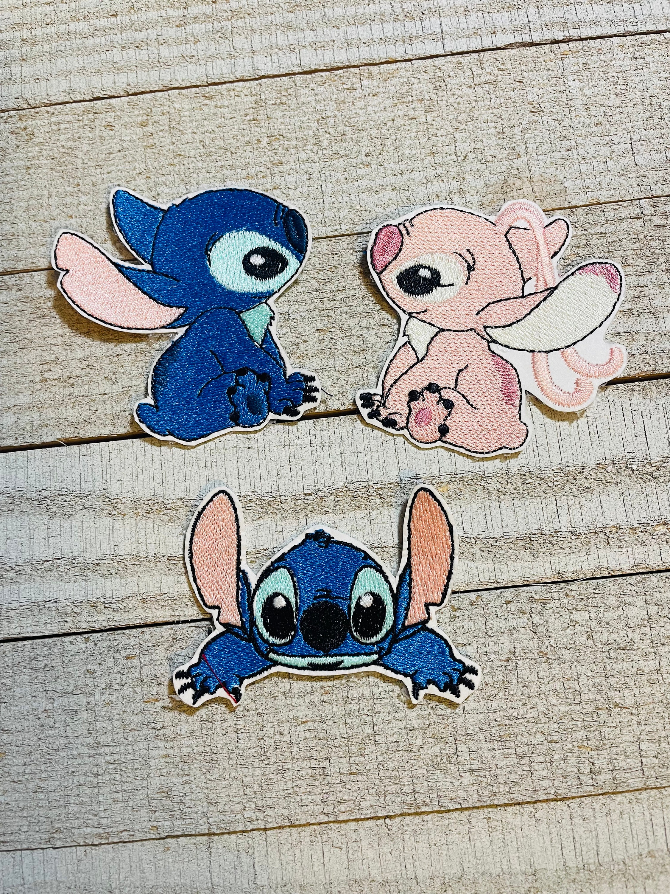 Lilo And Stitch Characters 3 Inches Tall Embroidered Iron On Patch 