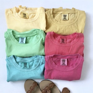 PLAIN Comfort Color Brand T-shirts | Pocket | Unisex tees | Soft Feel | Blank T-shirt | DIY Shirt