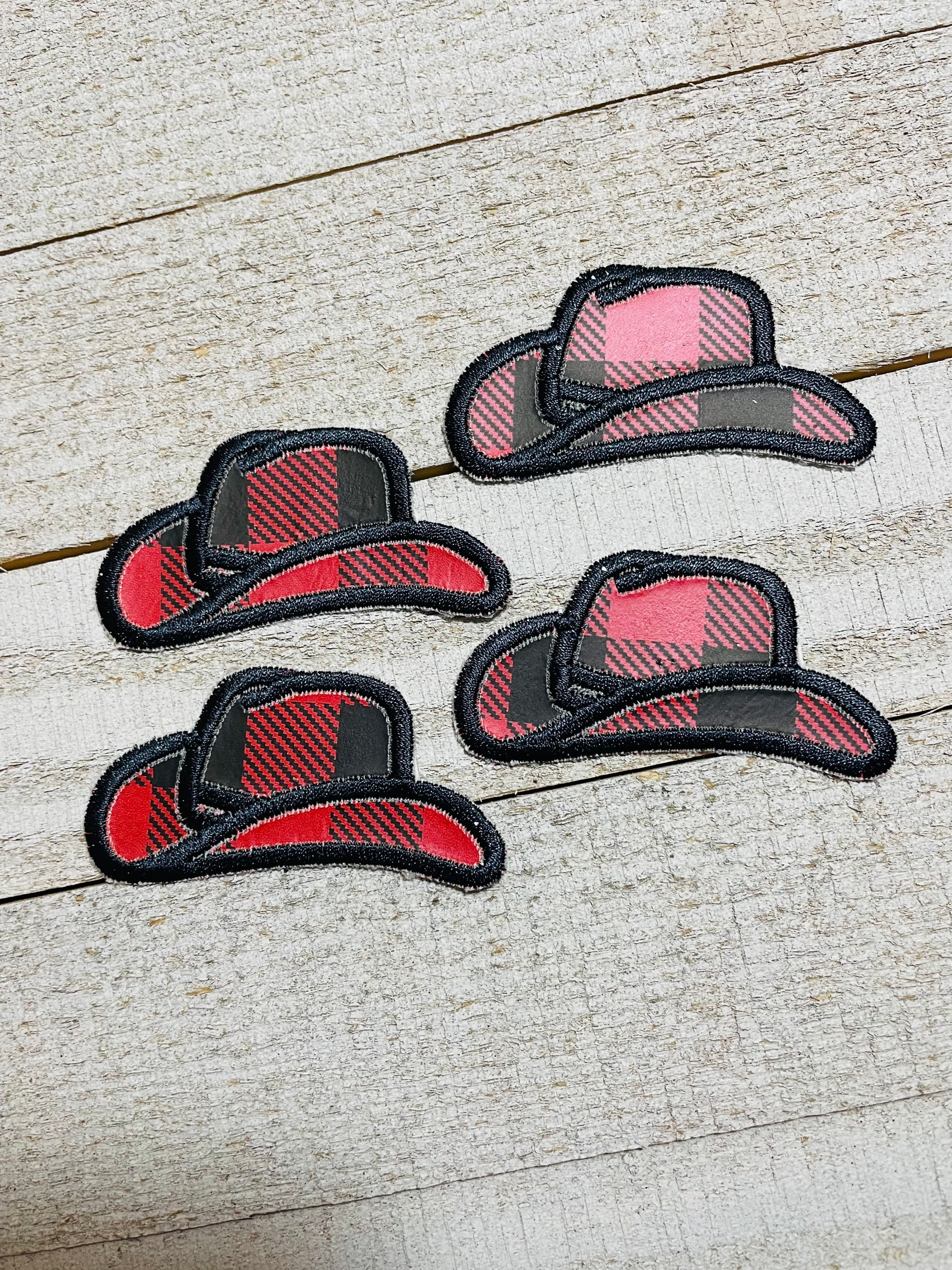 Embroidered Iron on Patch Cowboy Hat Cowgirl Hat Holographic Western BOHO  Yeehaw Patches for Clothing Backpack Hats 