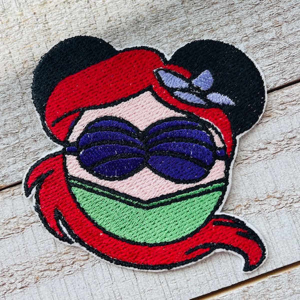 Embroidered Patch | Princess Inspired Mouse Ears | Iron On Patch | Disney | 90’s Kids |Patches for Clothing | Backpack | Hats