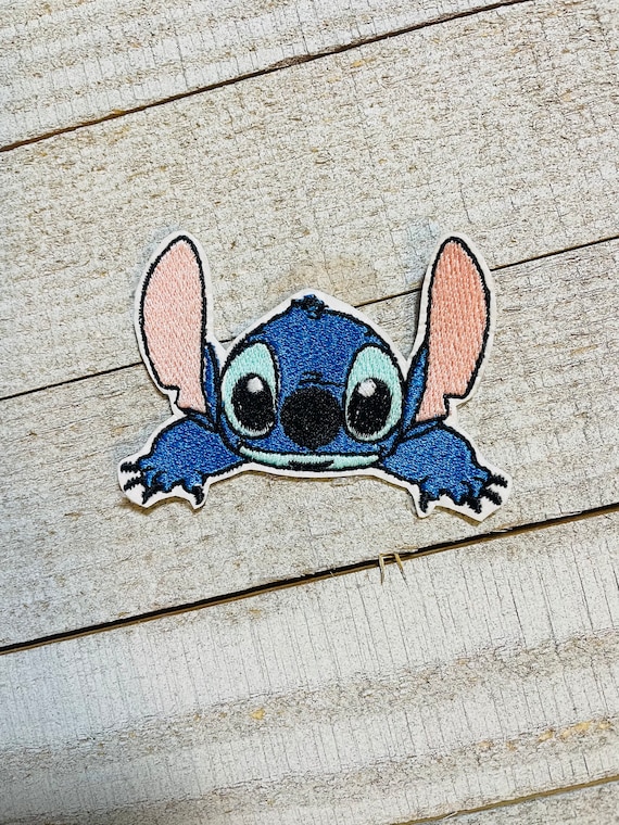 Stitch Worried Face Patch Kids Disney Embroidered Iron On – Patch Collection