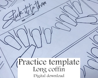 Nail Art Template Etsy Nail Art Template Etsy