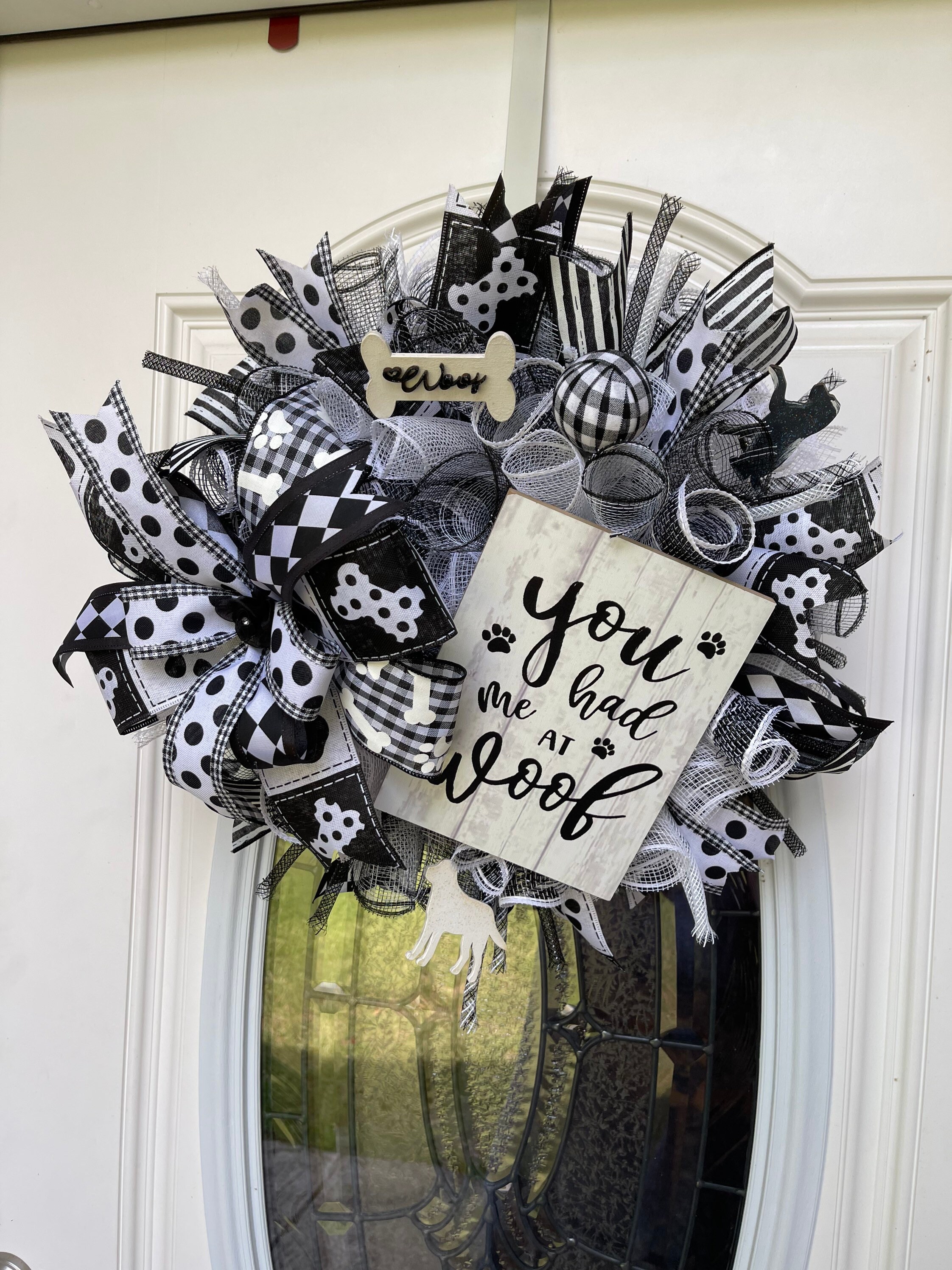 Dog themed wreath Pet Wreath Pet Themed wreath pet therapy | Etsy