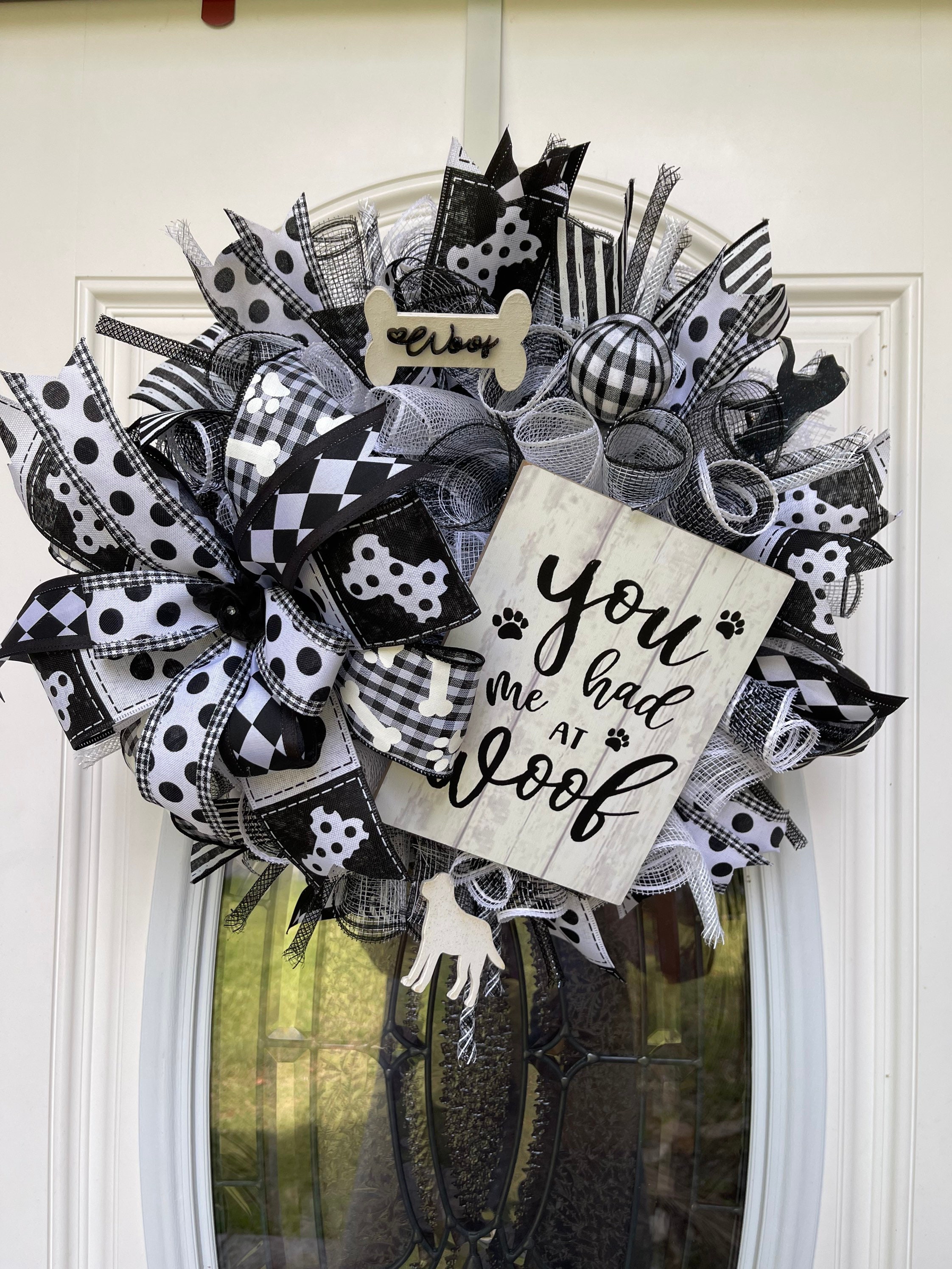 Dog themed wreath Pet Wreath Pet Themed wreath pet therapy | Etsy