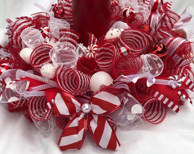 Candycane Centerpiece Christmas Centerpiece Christmas Etsy