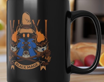 タンタラス劇団エンブレム ブラック マグカップ (11 オンスまたは 15