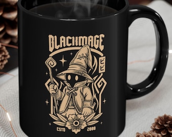 タンタラス劇団エンブレム ブラック マグカップ (11 オンスまたは 15