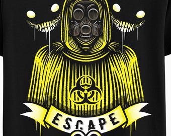 Escape Unisex T-shirt - Escape the Backrooms - Entities - Wanderer - Smiler - Survival Horror Game Shirt - Gaming - Horror Indie Game Tee