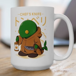 The Tonberry Kochmesser Keramik-Kaffeetassen, 11 Unzen, 15 Unzen - Final Fantasy Spiele Tasse - FFVII - FFXIV - FF14 - Final Fantasy VII Gaming Cup