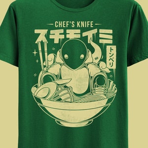 Camiseta de comida japonesa Tonberry Chef's Knife Ramen - Videojuegos de Final Fantasy - FFVII - FFXIV - FF14 - Final Fantasy VII Rebirth Gaming Tee