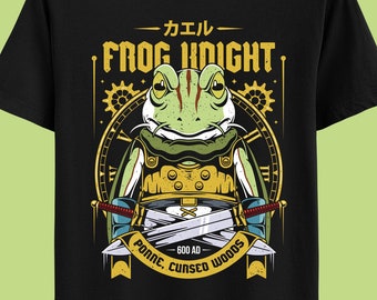 Glenn Frog Knight T-shirt - Chrono Trigger Video Game Shirt - Crono, Marle, Robo, Lucca - Chrono Chross Gaming Tee