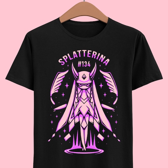 Splatterina Unisex T-shirt - Palworld Feybreak - Dark Elemental Pal - Survival Crafting Game - Video Game Shirt - Gaming Tee - Farming Game