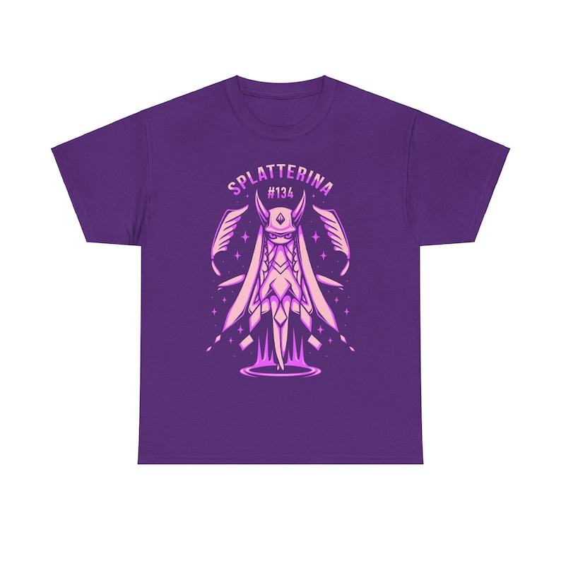 Splatterina Unisex T-shirt - Palworld Feybreak - Dark Elemental Pal - Survival Crafting Game - Video Game Shirt - Gaming Tee - Farming Game image 6