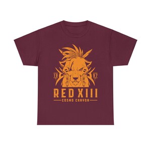 Red XIII T-shirt Nanaki Cosmo Canyon Final Fantasy 7 Video Game Shirt FFVII FF7 Final Fantasy VII Rebirth Gaming Tee Gamer Tee image 7