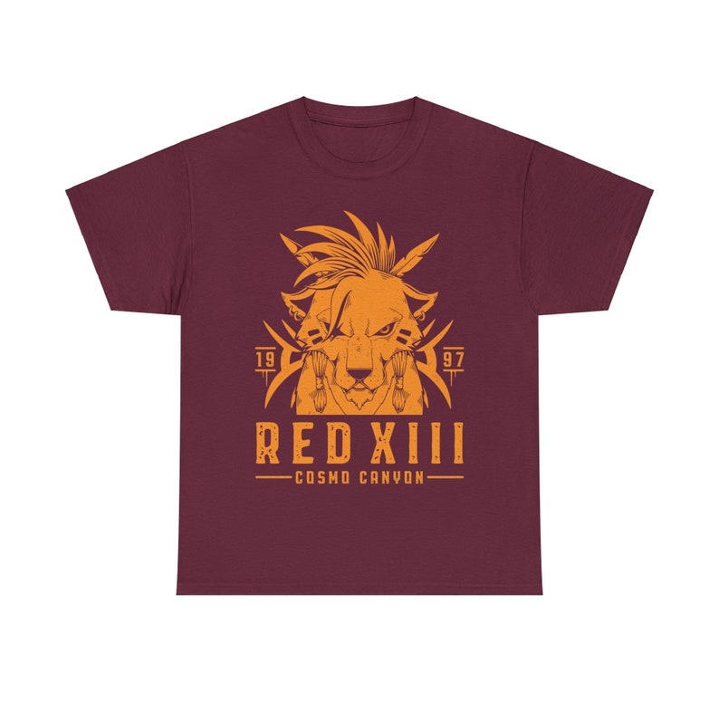 Red XIII T-shirt Nanaki Cosmo Canyon Final Fantasy 7 Video Game Shirt FFVII FF7 Final Fantasy VII Rebirth Gaming Tee Gamer Tee image 7