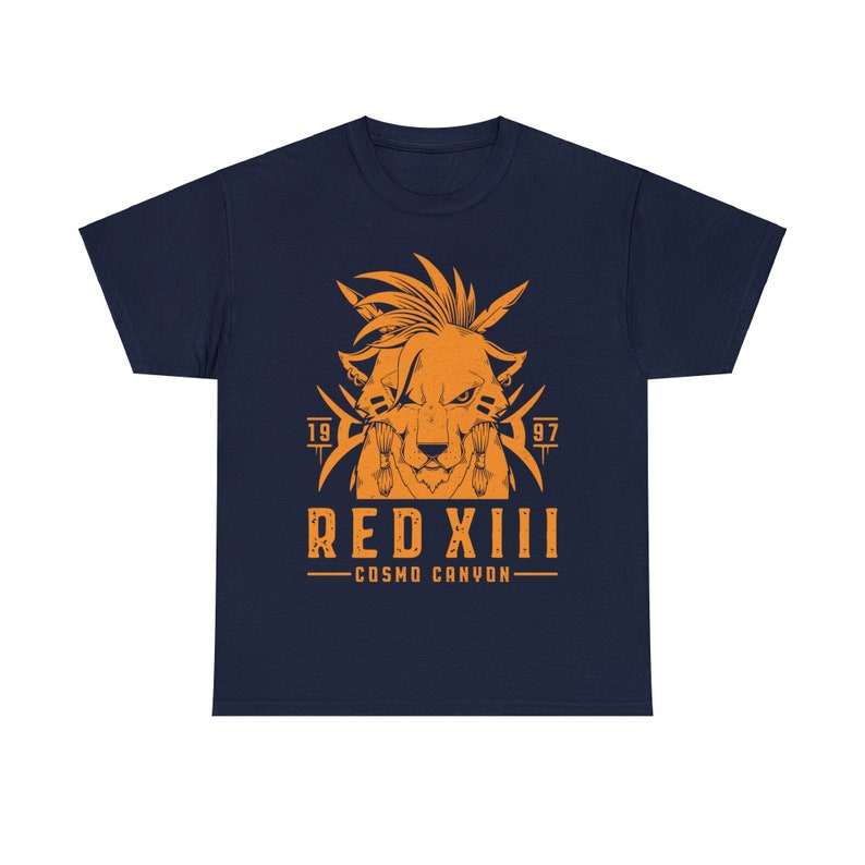 Red XIII T-shirt Nanaki Cosmo Canyon Final Fantasy 7 Video Game Shirt FFVII FF7 Final Fantasy VII Rebirth Gaming Tee Gamer Tee image 4