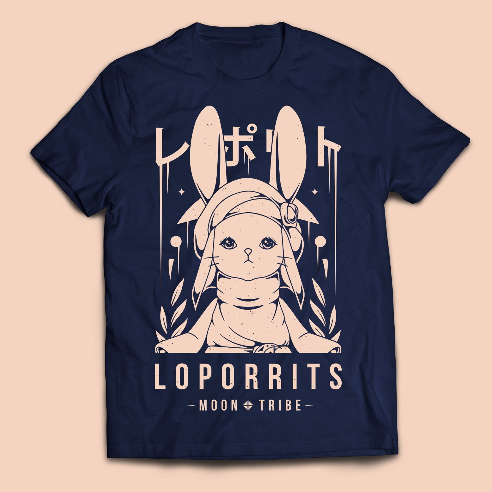 Loporrits Moon Tribe T-shirt - Final Fantasy Video Games Shirt - Final Fantasy XIV - FFXIV - FF14 - Loporrit Final Fantasy 14 Gaming Tee