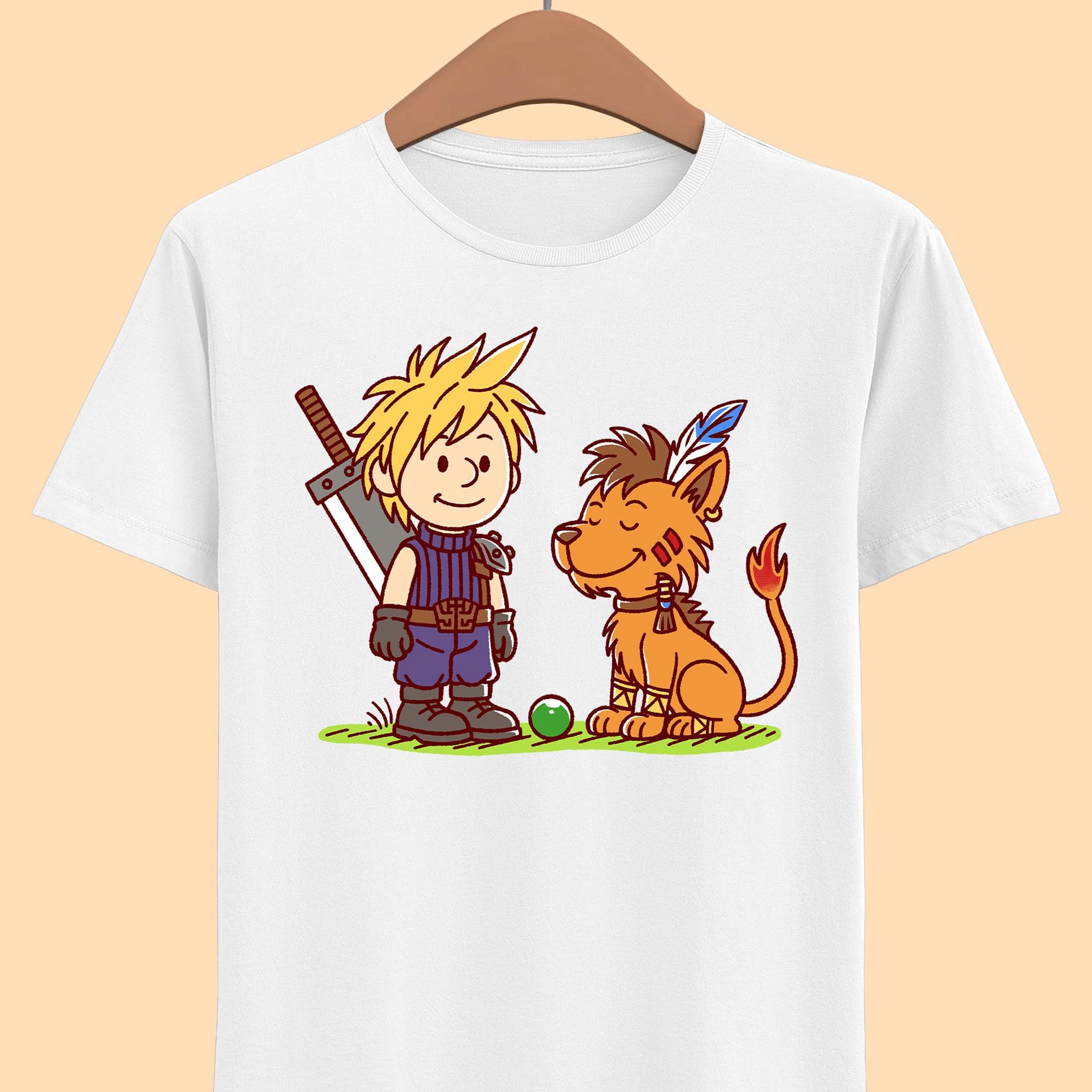 Cloud & Red XIII Unisex T-shirt - Final Fantasy VII Tshirt - Final