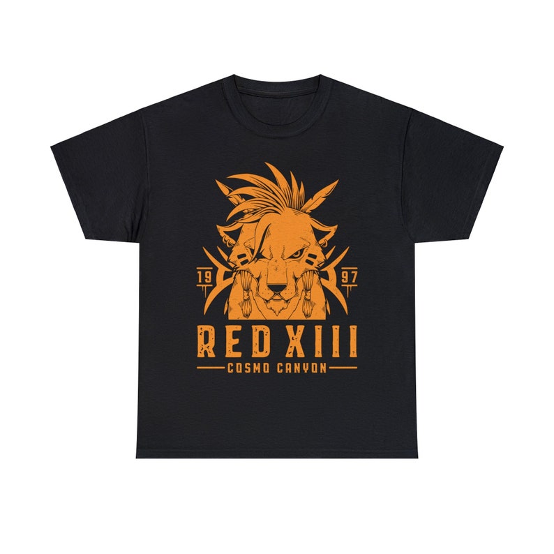Red XIII T-shirt Nanaki Cosmo Canyon Final Fantasy 7 Video Game Shirt FFVII FF7 Final Fantasy VII Rebirth Gaming Tee Gamer Tee image 9