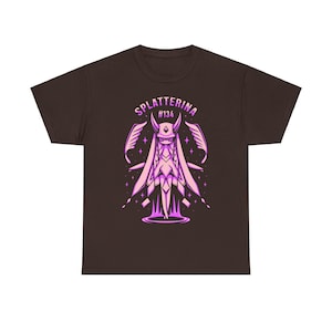 Splatterina Unisex T-shirt - Palworld Feybreak - Dark Elemental Pal - Survival Crafting Game - Video Game Shirt - Gaming Tee - Farming Game image 4