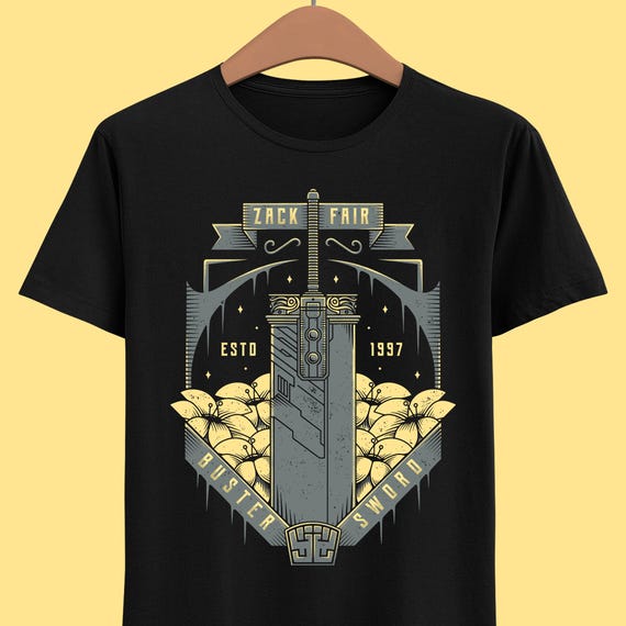 First Class Sword Unisex T-shirt - Zack Fair - Final Fantasy VII