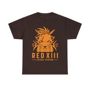 Red XIII T-shirt Nanaki Cosmo Canyon Final Fantasy 7 Video Game Shirt FFVII FF7 Final Fantasy VII Rebirth Gaming Tee Gamer Tee image 6