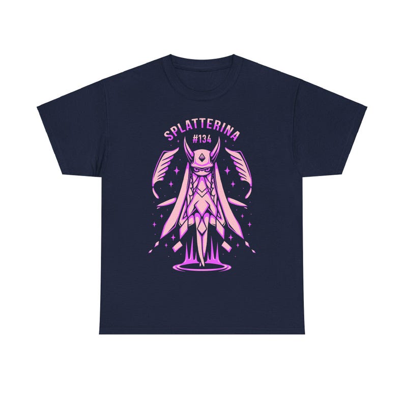 Splatterina Unisex T-shirt - Palworld Feybreak - Dark Elemental Pal - Survival Crafting Game - Video Game Shirt - Gaming Tee - Farming Game image 5