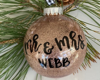 Mr. and Mrs. Christmas Ornament