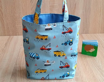 Children's bag, kindergarten bag, kindergarten bag, book bag, friends book bag CARS petrol