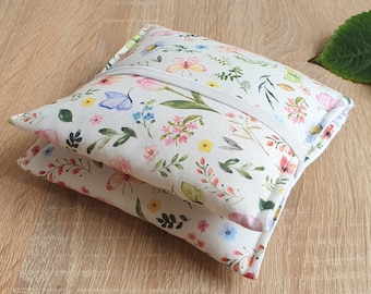 Sanitary bag, sanitary bag, sanitary case WILDFLOWERS & BUTTERFLIES