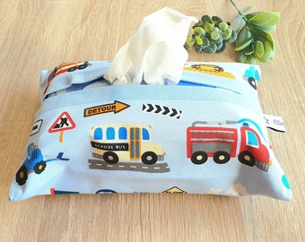Wet wipes bag, baby wipes bag, baby wipes CARS light blue