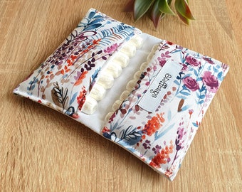 Sachet tampon, pochette tampon, étui tampon FLEURS SAUVAGES