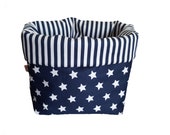 Big stars quot Utensilo, cloth basket, Stoffkorb