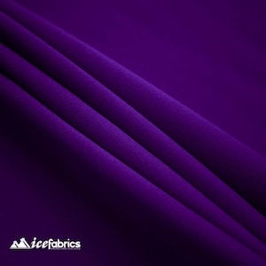 Purple Solid Poly Poplin Fabric By The Yard - &#39;&#39;60 Width - Polyester Poplin - Wholesale Price- Used for Decorations, Parties, Weddings