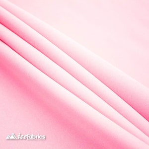 Pink Solid Poly Poplin Fabric By The Yard - &#39;&#39;60 Width - Polyester Poplin - Wholesale Price- Used for Decorations, Parties, Weddings