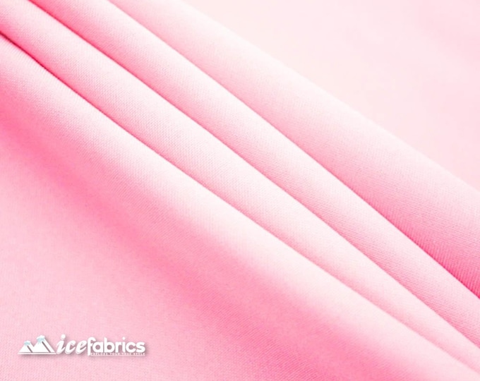 Pink Solid Poly Poplin Fabric By The Yard - ''60 Width - Polyester Poplin - Wholesale Price- Used for Decorations, Parties, Weddings