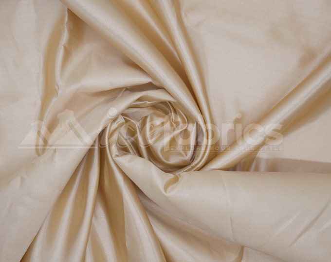 Gold Silky Bridal Satin Fabric By The Yard _ Charmeuse Thick Heavy Satin Fabric_ 60" wide_ Wholesale Price