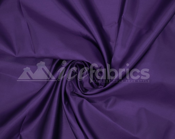 Purple Silky Bridal Satin Fabric By The Yard _ Charmeuse Thick Heavy Satin Fabric_ 60" wide_ Wholesale Price