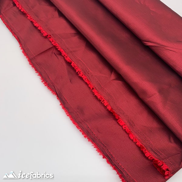 Burgundy Taffeta Fabric Sold By The Yard _ ''60 WIDTH _  Polyester High Quality Taffeta Fabric_ Decoration, Dresses, Clothing Fabric