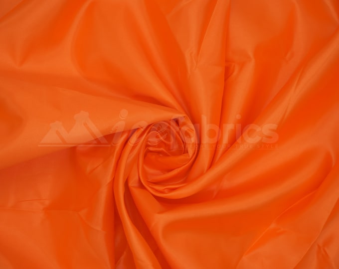 Orange Silky Bridal Satin Fabric By The Yard _ Charmeuse Thick Heavy Satin Fabric_ 60" wide_ Wholesale Price