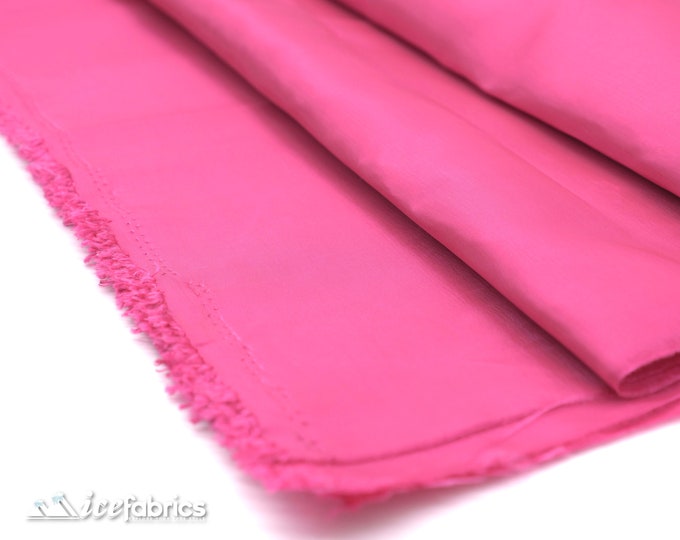 Luxury Taffeta Fabric By The Yard _ Fuchsia _ "60 WIDTH _ Solid Taffeta Fabric at Wholesale Price