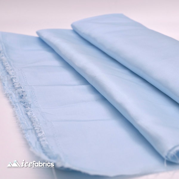 Luxury Taffeta Fabric By The Yard _ Sky Blue_ "60 WIDTH _ Solid Taffeta Fabric at Wholesale Price