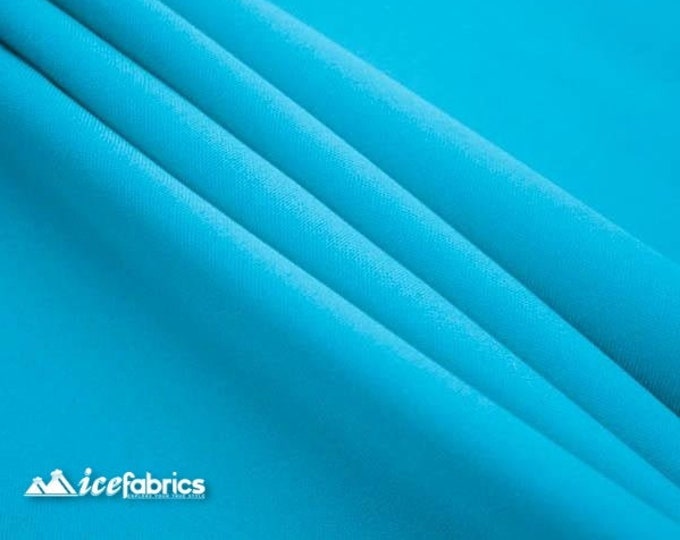 Turquoise Solid Poly Poplin Fabric By The Yard - ''60 Width - Polyester Poplin - Wholesale Price- Used for Decorations, Parties, Weddings