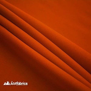 Rust Solid Poly Poplin Fabric By The Yard - &#39;&#39;60 Width - Polyester Poplin - Wholesale Price- Used for Decorations, Parties, Weddings