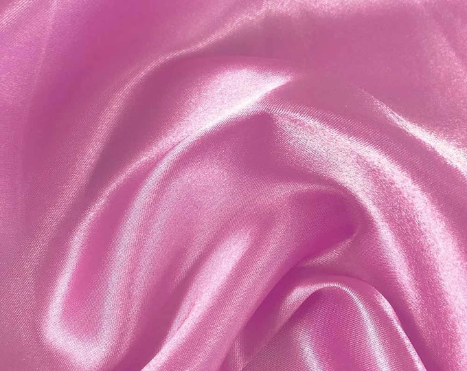 Lavender CHARMEUSE Stretch Satin Fabric By The Yard// Stretch CHARMEUSE Satin For Dresses, Decorations, Craft Project, Event Decor, Garments