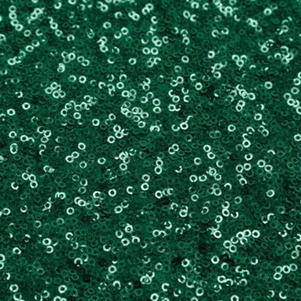 Fabulous Emerald Green Spangle/Glitz Sequins 55" Sold by Yard decorations wedding prom dress tablecloths fashion